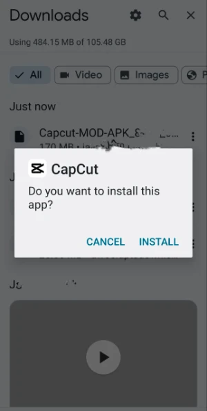 Install capcut mod apk